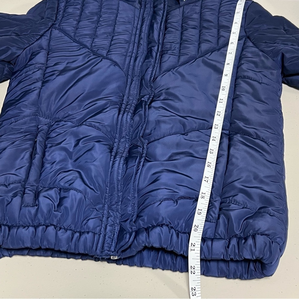 LORNA JANE Hooded Women's Blue Quilted Jacket - Picture 13 of 15